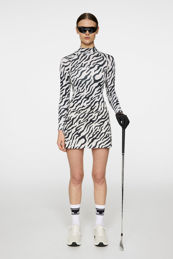 Ella Print Compression Top / Tour Tiger Moonbeam M