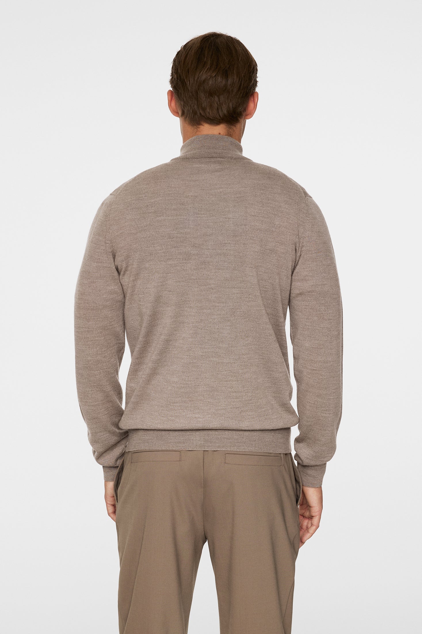 Kiyan Merino Quarter Zip / Brindle Melange – J.Lindeberg EU