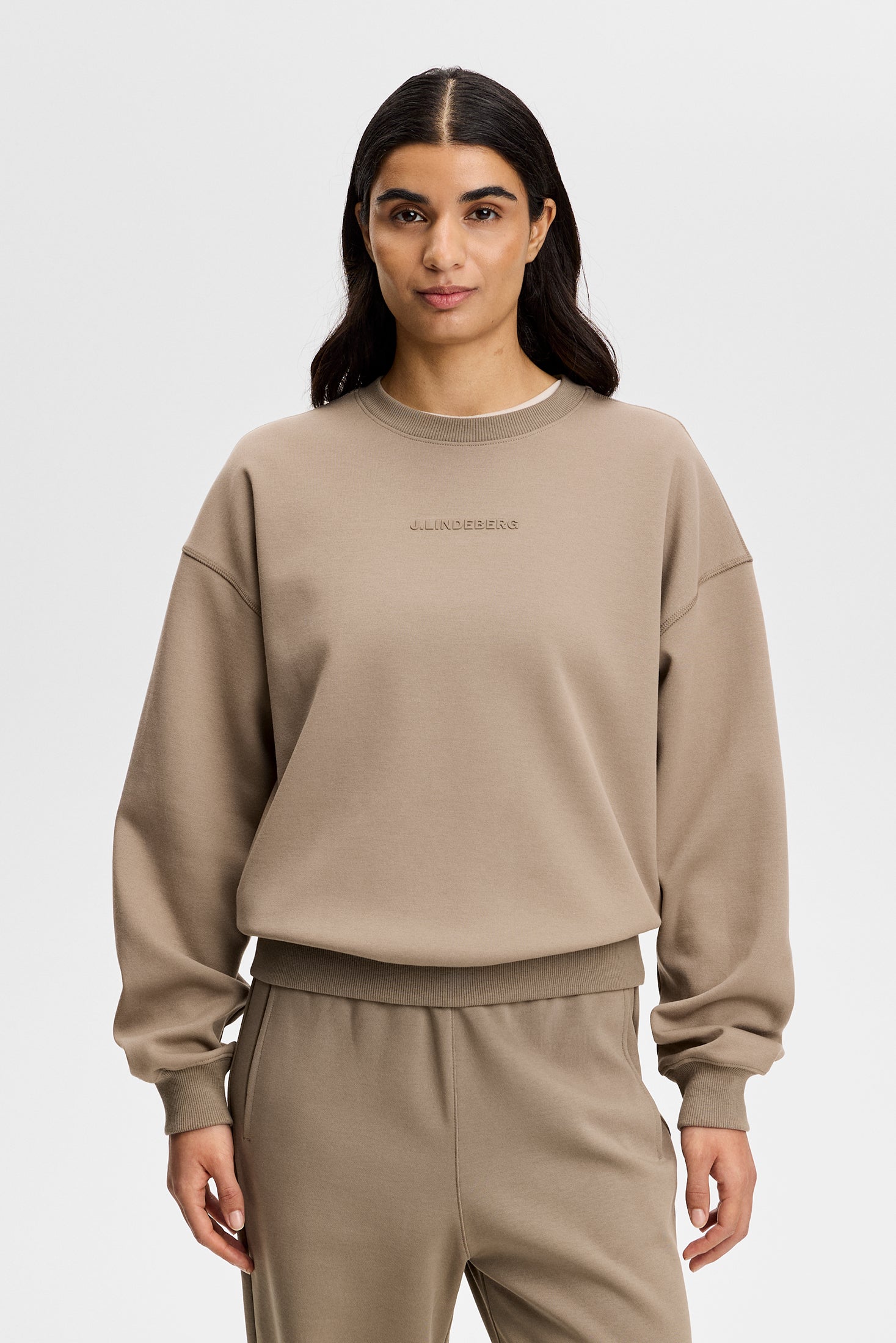 Cove Crew Neck / Brindle | J.Lindeberg Official