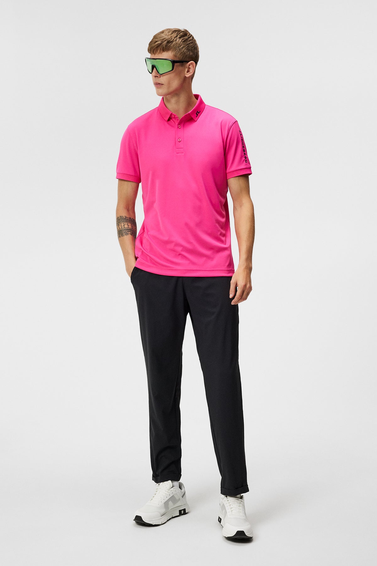 Tour Tech Slim Fit Polo / Fuchsia Purple