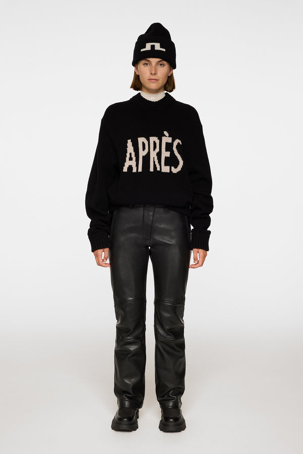 Nancy Leather Pant / Black