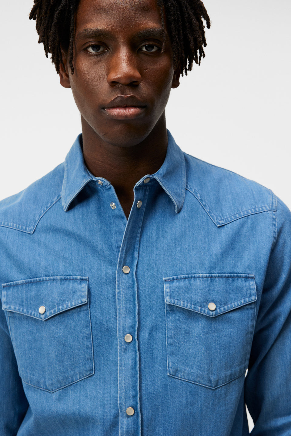 Carson LS Denim Shirt / Bijou Blue