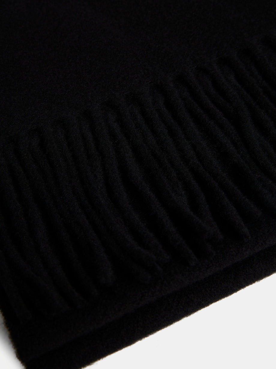 Champ Solid Wool Scarf / Black