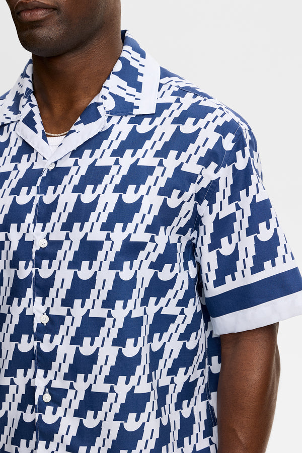 Ellis Border Resort Shirt / Estate Blue