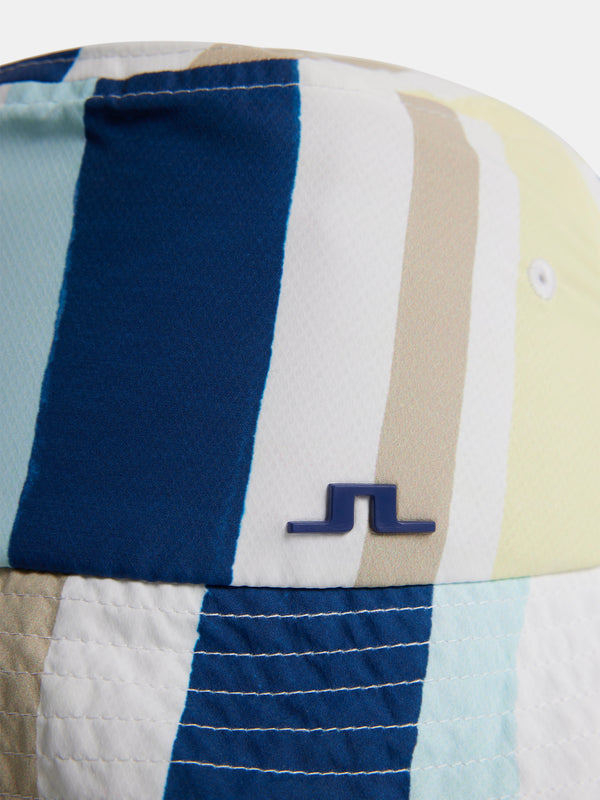 Olaf Print Bucket Hat / Painted Stripe Wax Yellow