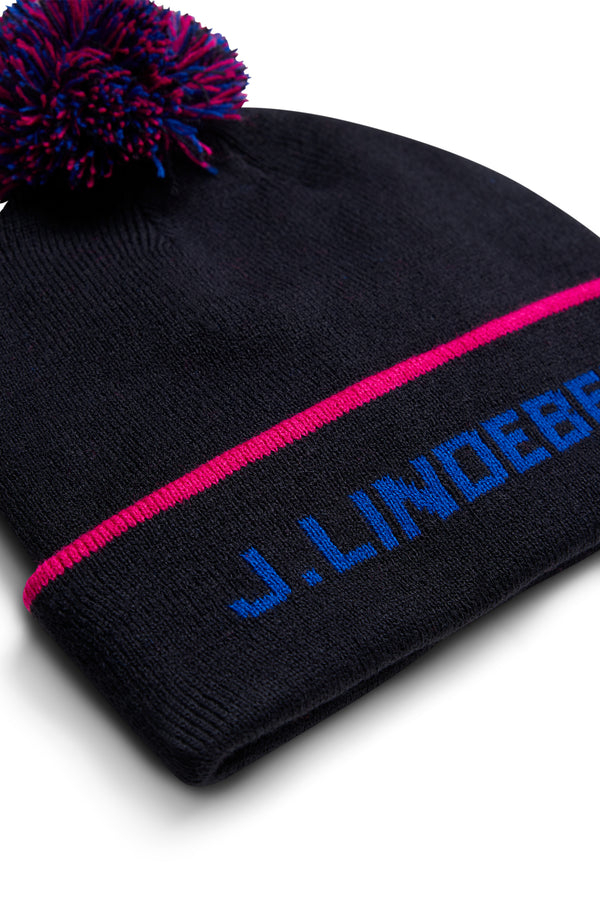 Stripe Beanie / JL Navy