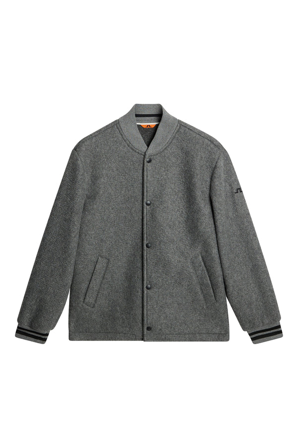 Blane Baseball wool jacket / Medium Grey Melange