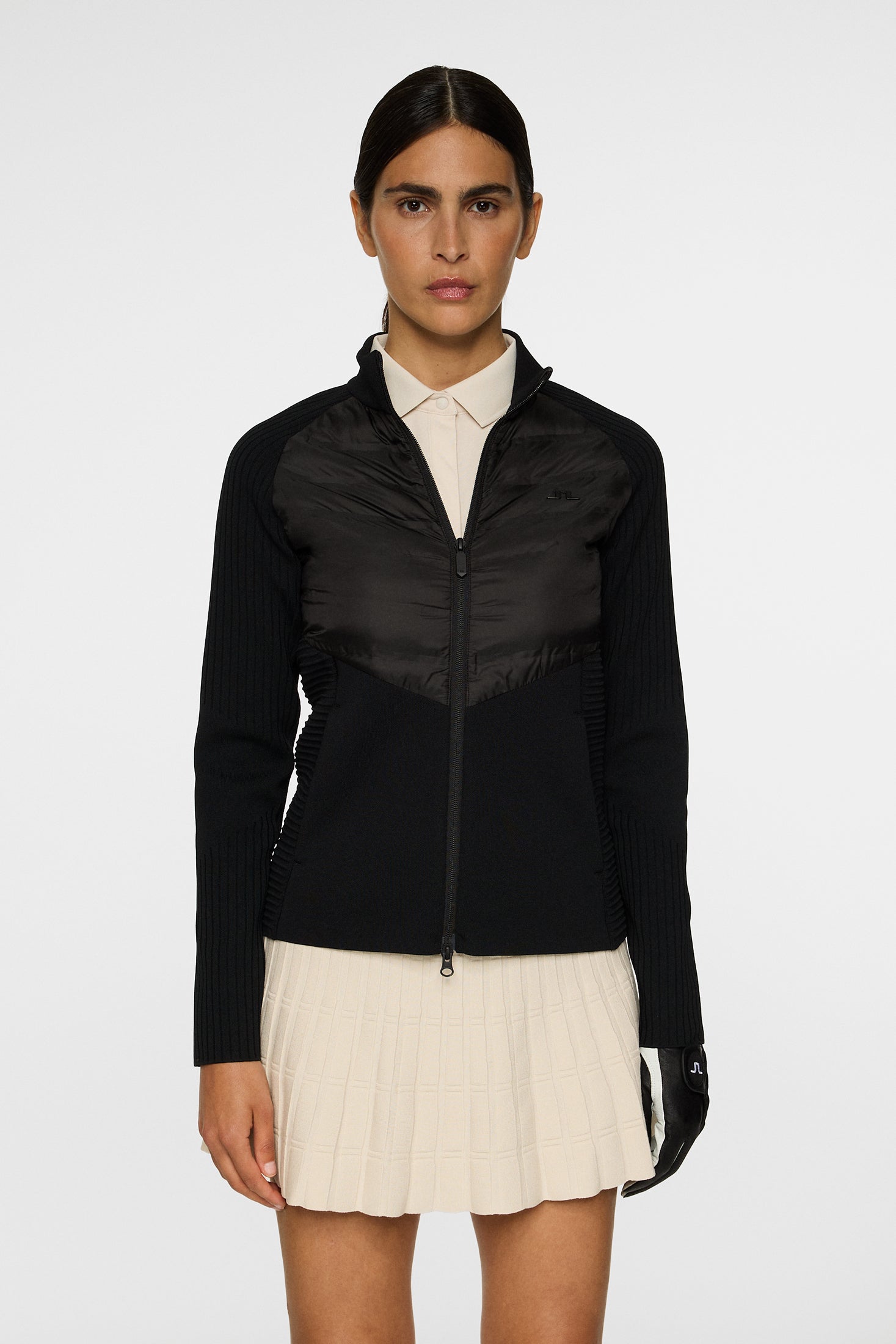 Wendy Tech Knit Zip Sweater / Black – J.Lindeberg