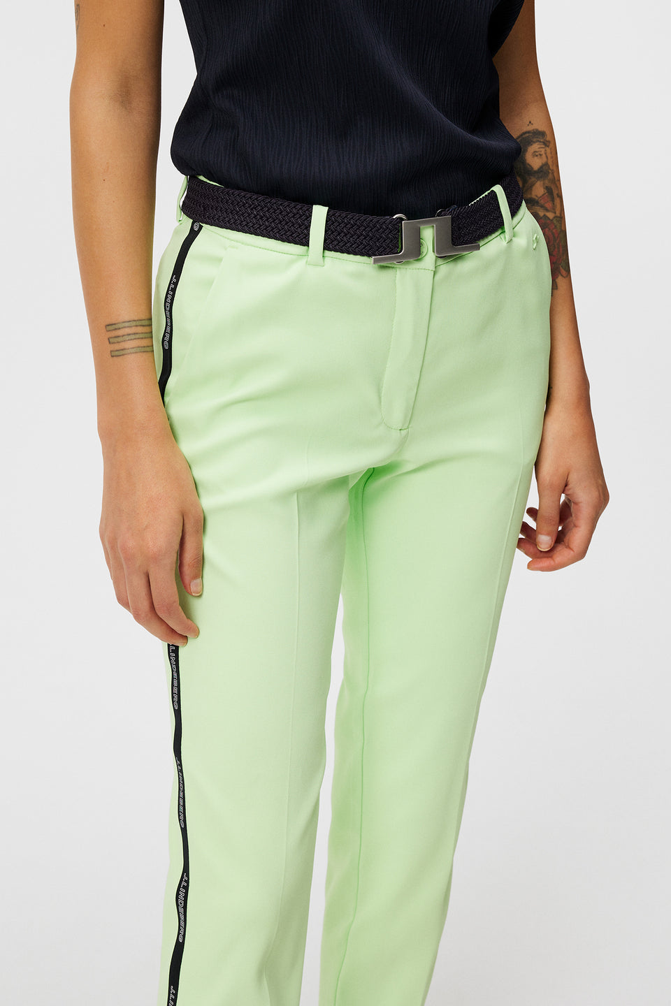 Meghan Side Stripe Pant / Paradise Green
