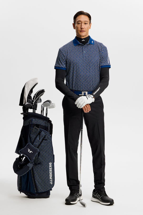 Tour Tech Print Polo / Ladder Estate Navy S