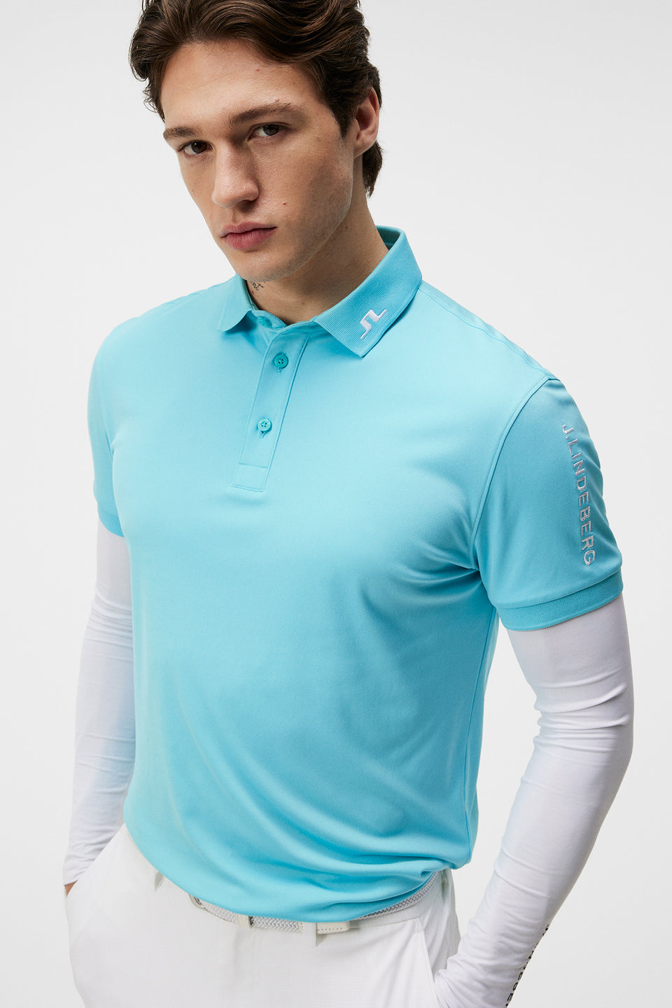 Tour Tech Reg Fit Polo / Blue Curacao