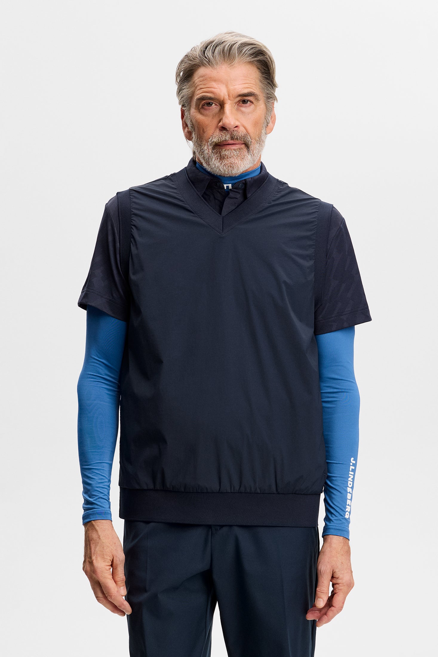 Hybrid Vest Windbreaker / JL Navy | J.Lindeberg Official
