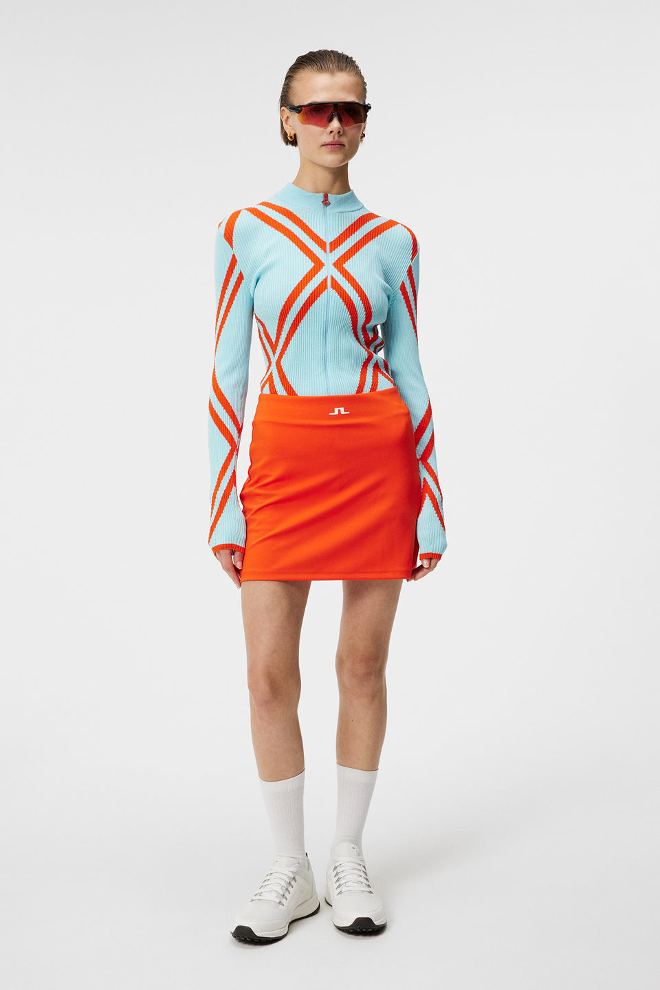 Raphaela Mid Skirt / Tangerine Tango