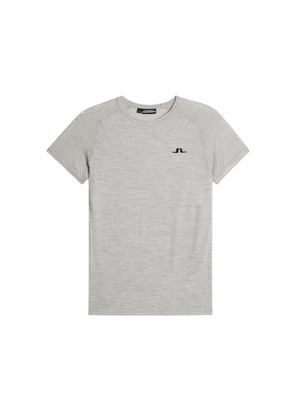 Bella Wool T-shirt / Light Grey Melange