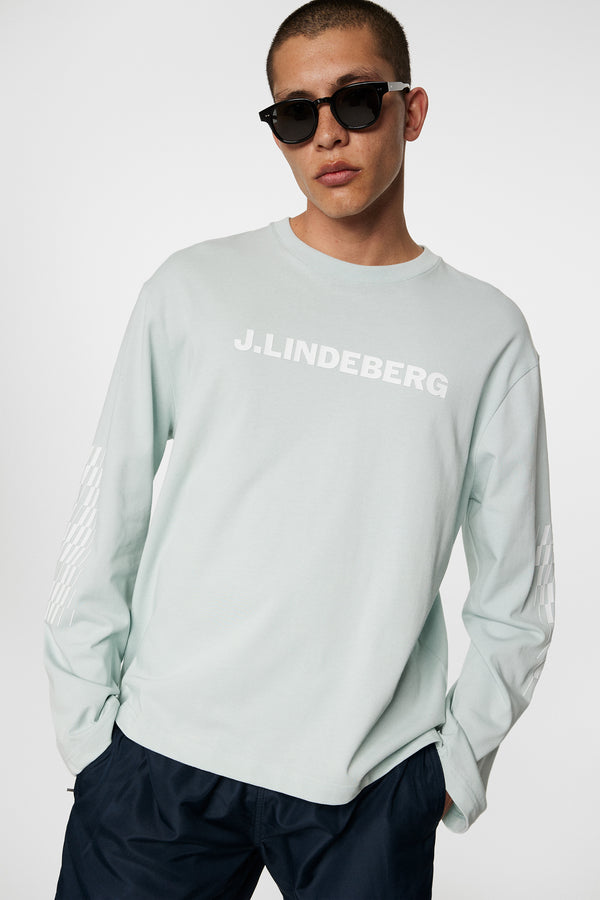 Walsh LS Print T-shirt / Winter Sky