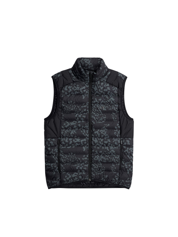 Oden Light Down Vest Print / Snake Rock Asphalt M