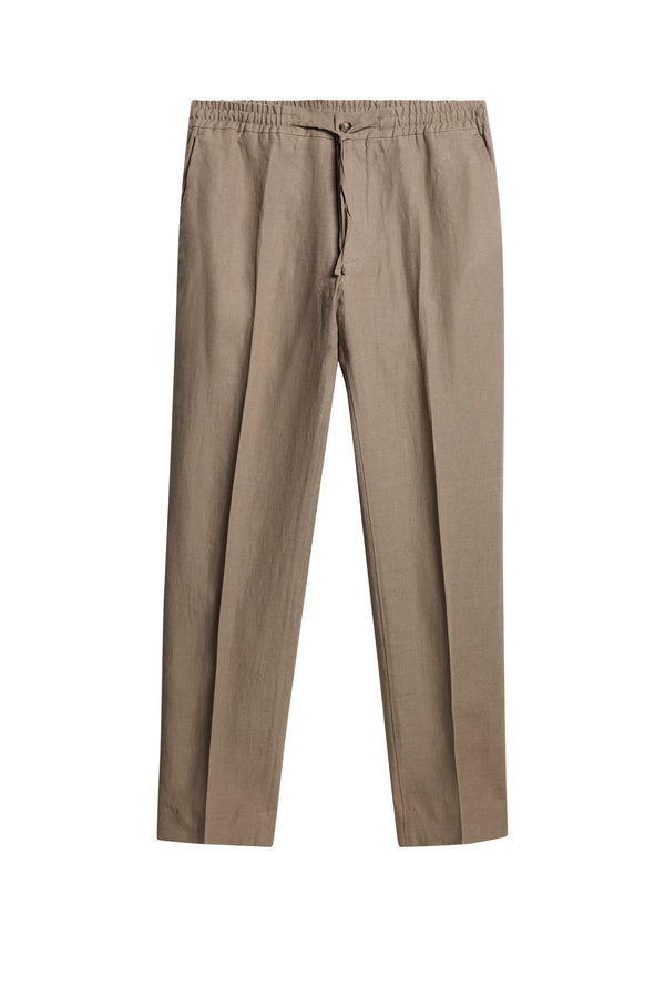 Soren Drape Linen Pants / Sepia Tint