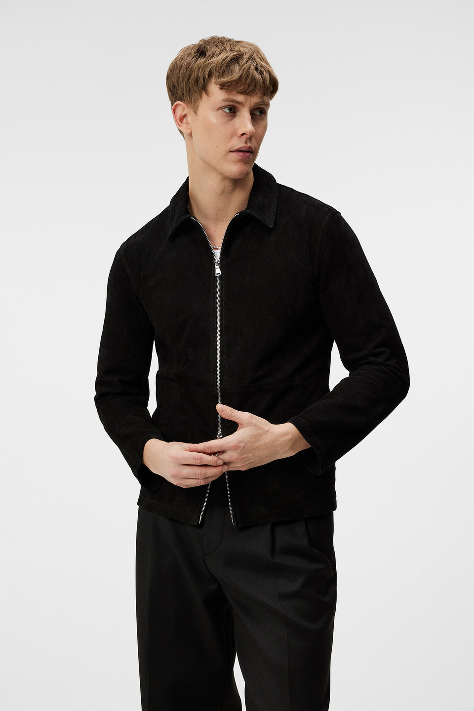 Jonah WR Suede Overshirt / Black