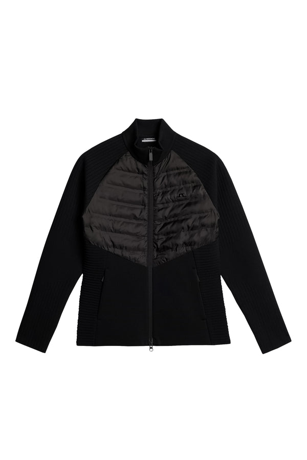 Wendy Tech Knit Zip Sweater / Black