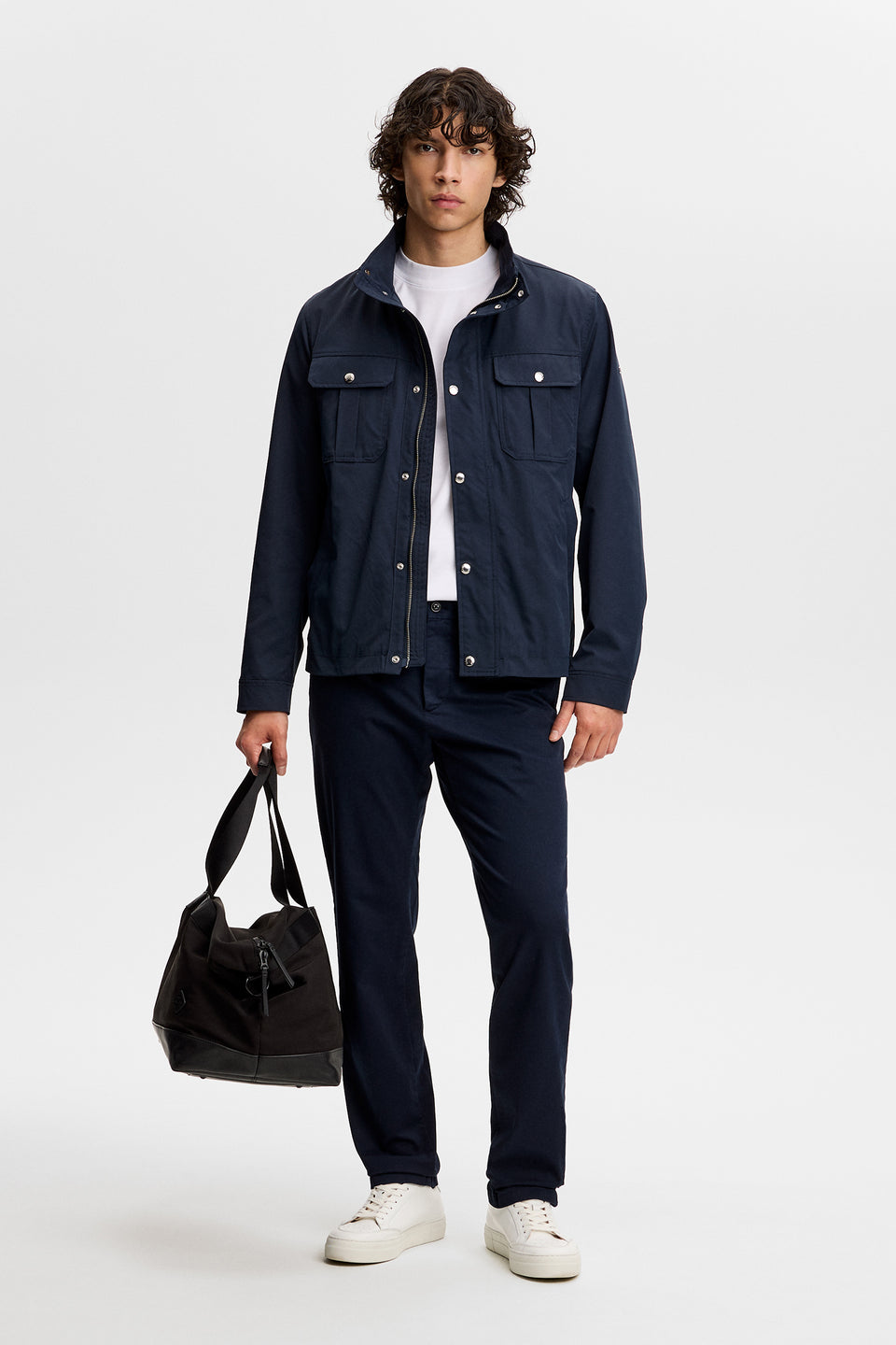 Chaze Cotton Stretch Pants / JL Navy