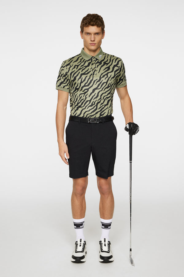 Tour Tech Print Polo / Tour Tiger Olive M