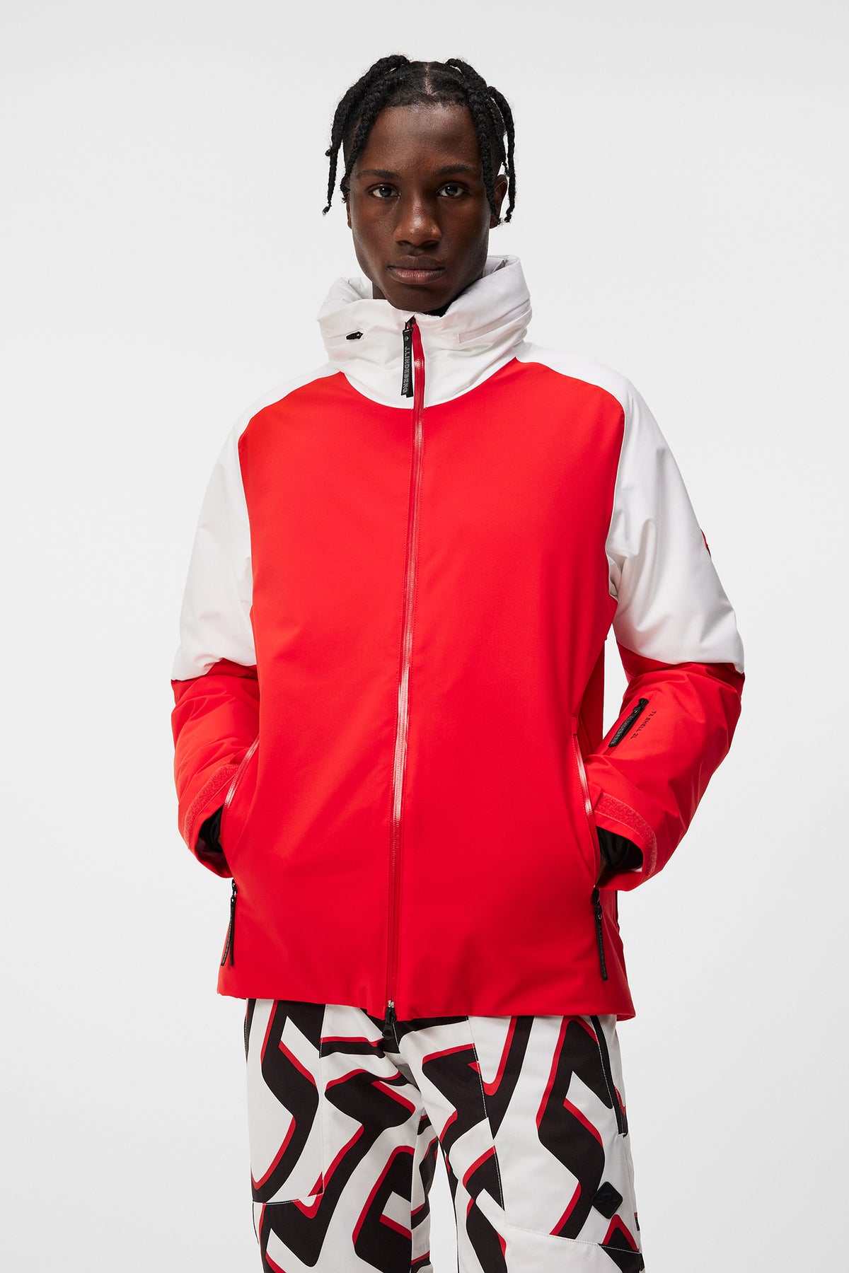 Highlands Color:red Highlands jacket / Fiery Red – J.Lindeberg