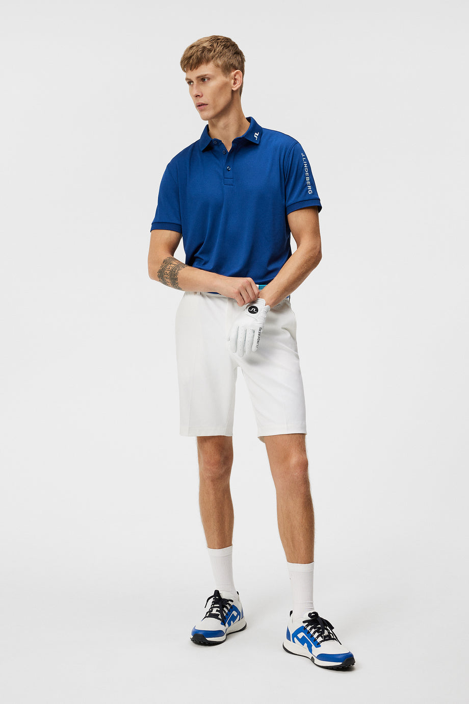Stuart Stripe Shorts / White