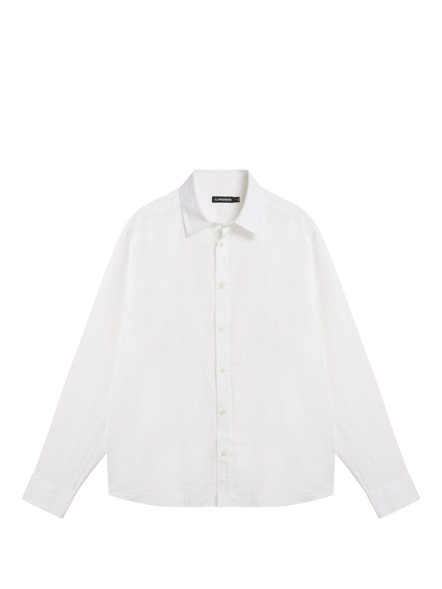 Linen Melange LS Reg Shirt / White