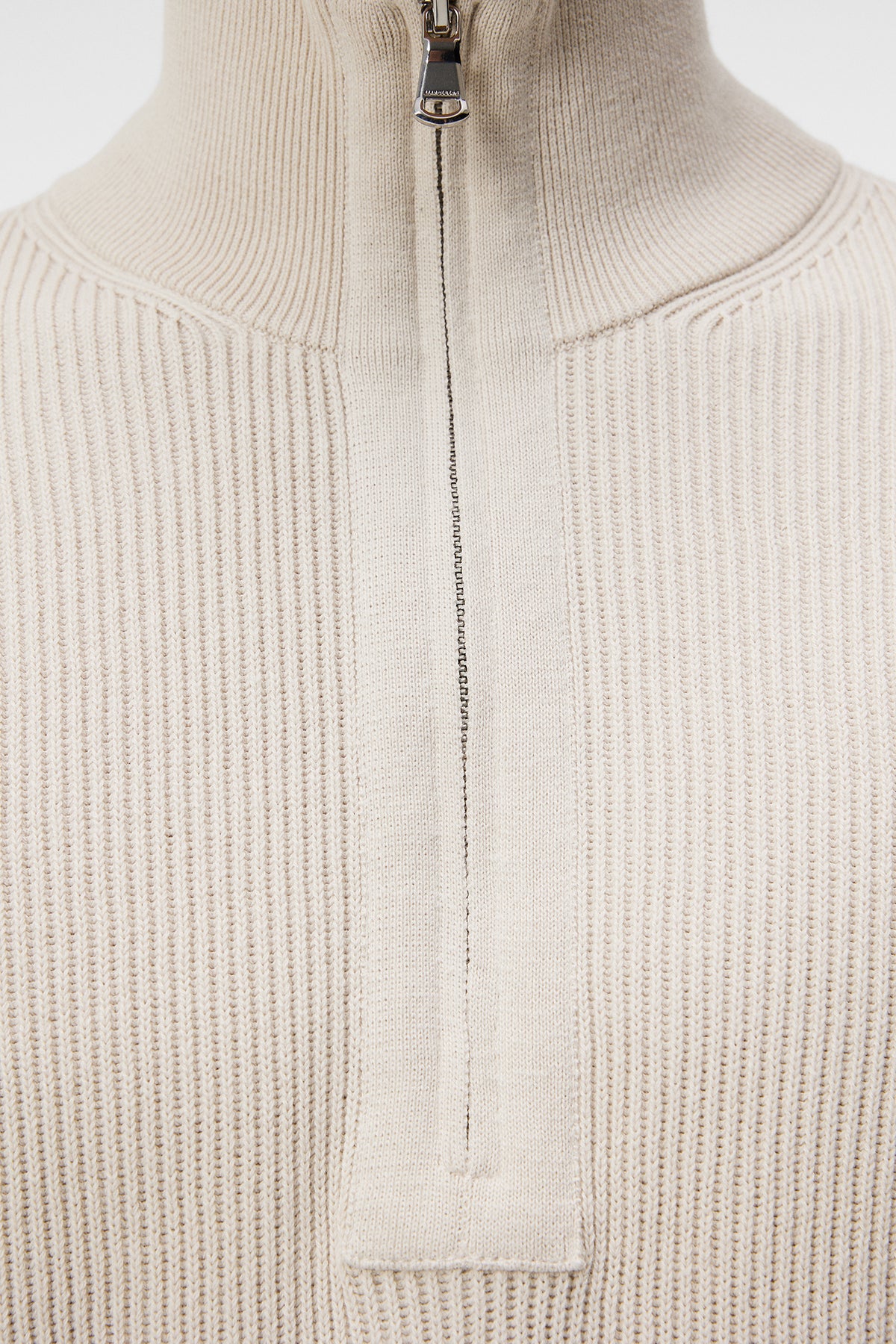 Alex Half Zip Knitted Sweater / Moonbeam
