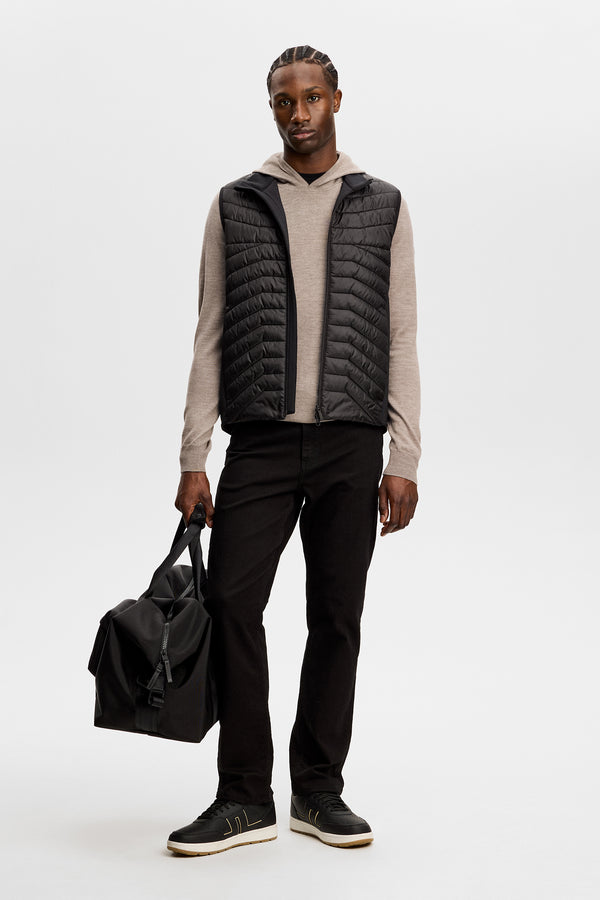 Karl Merino Hoodie / Brindle Melange
