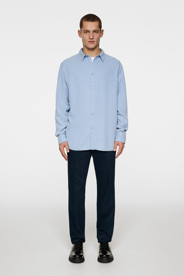 Reg LS Struct Gmd Tencel Shirt / Rain Washed