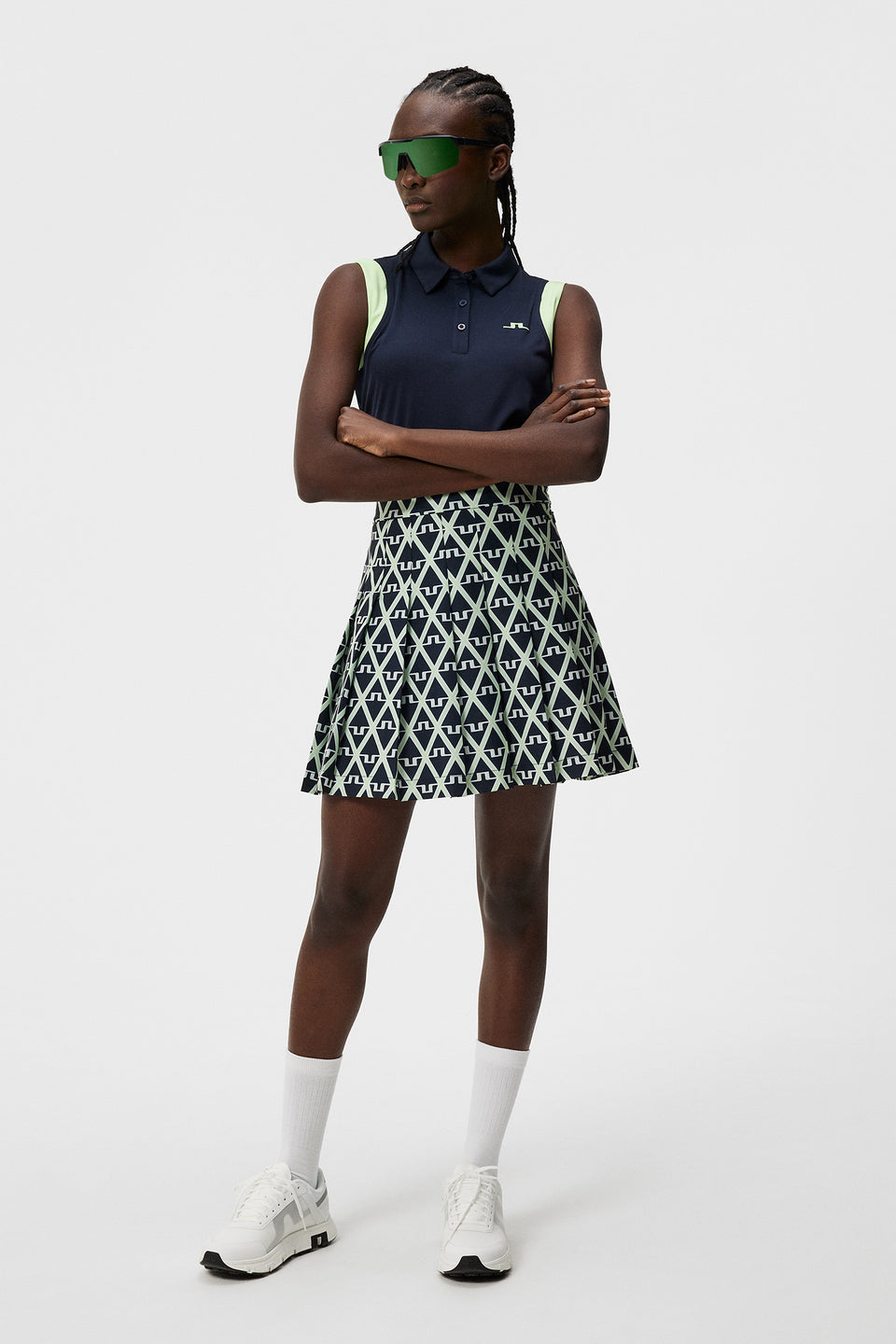 Malaika Sleeveless Top / JL Navy