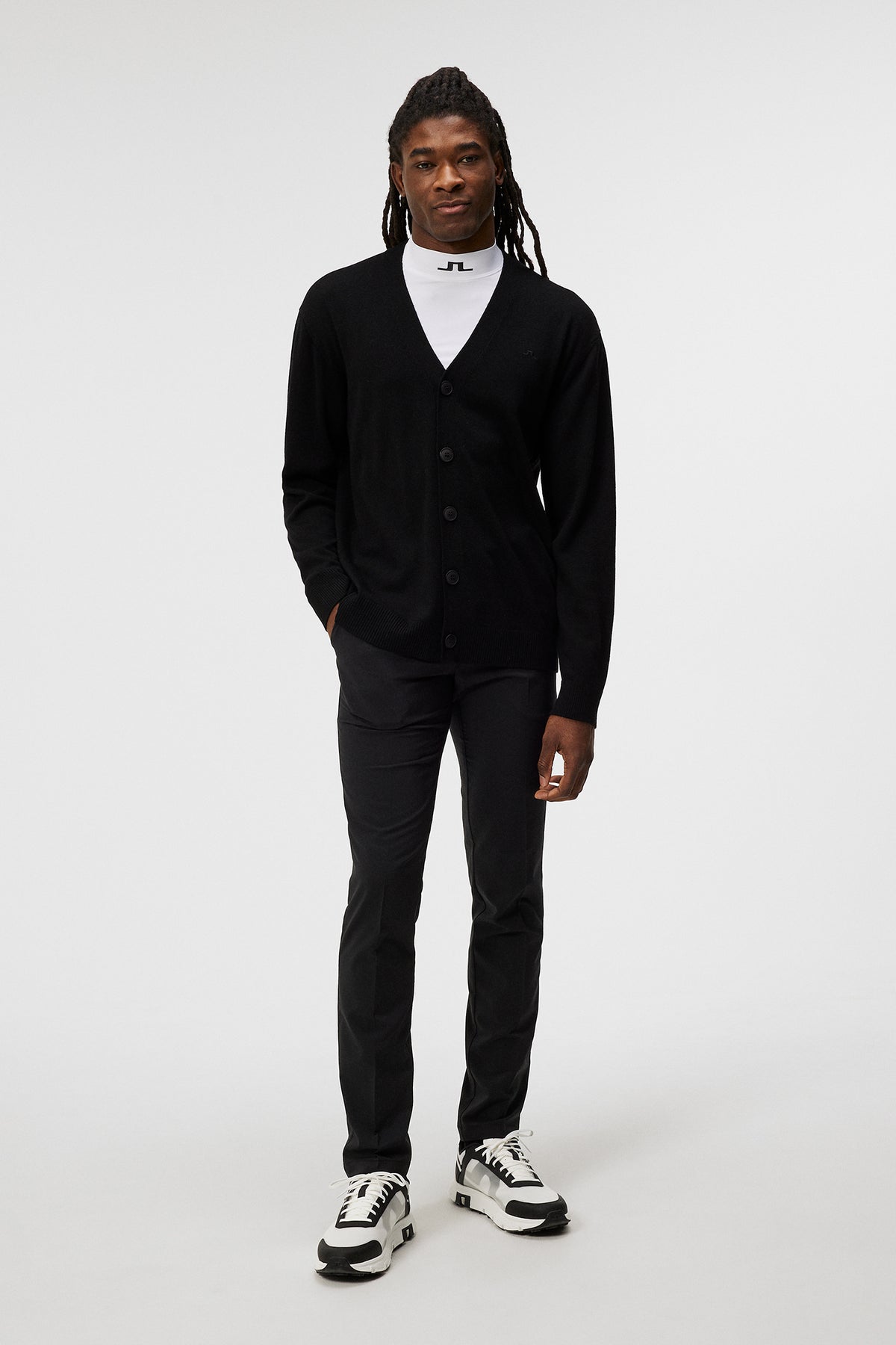 Lucas Knitted Cardigan / Black