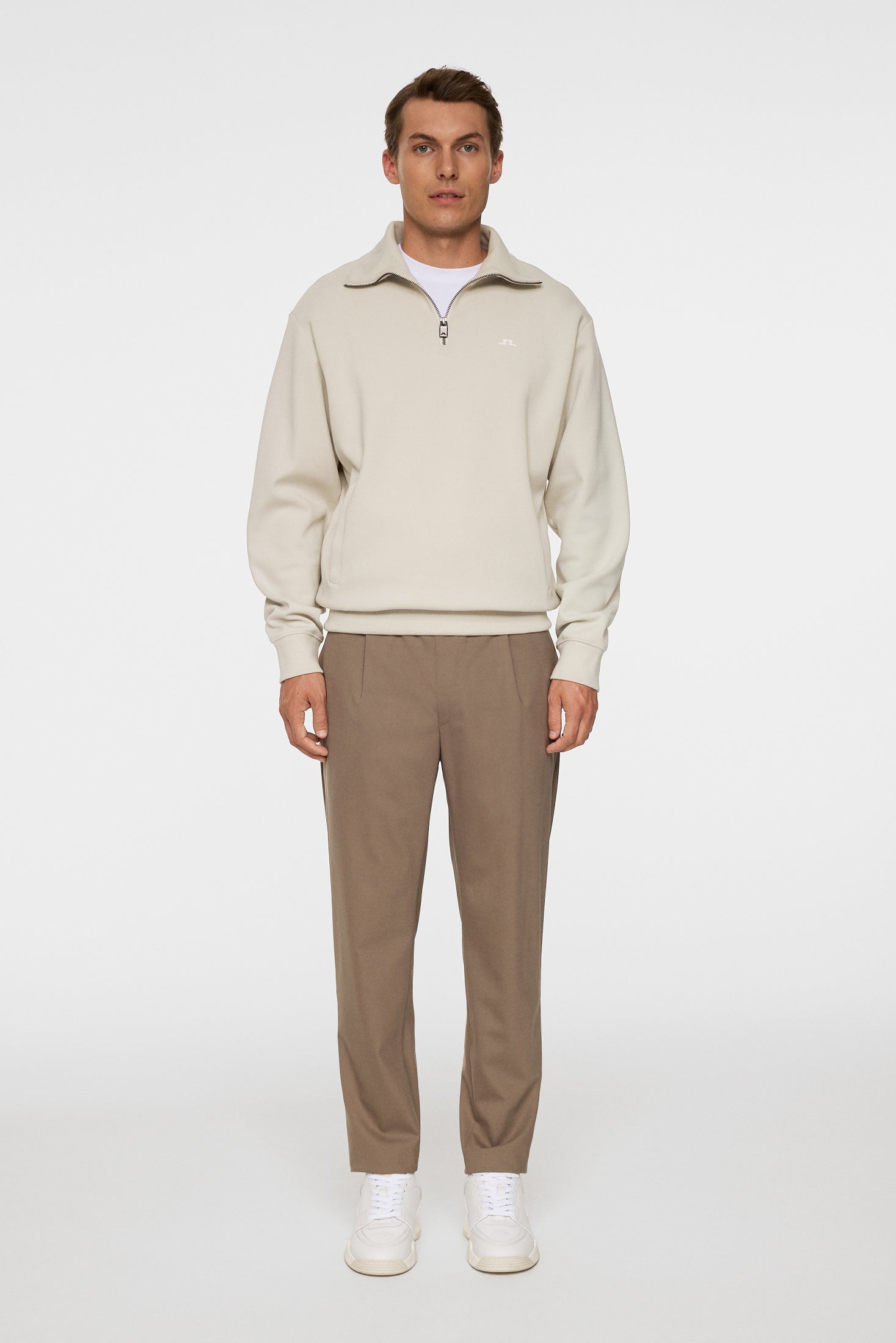 Callan quarter zip / Moonbeam – J.Lindeberg