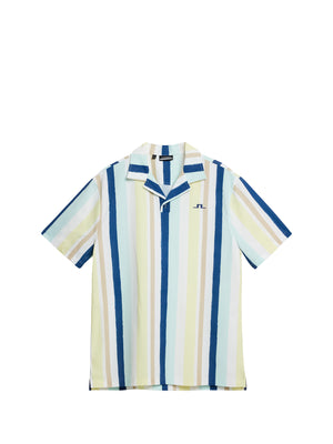 Resort Shirt Print / Painted Stripe Wax Yellow