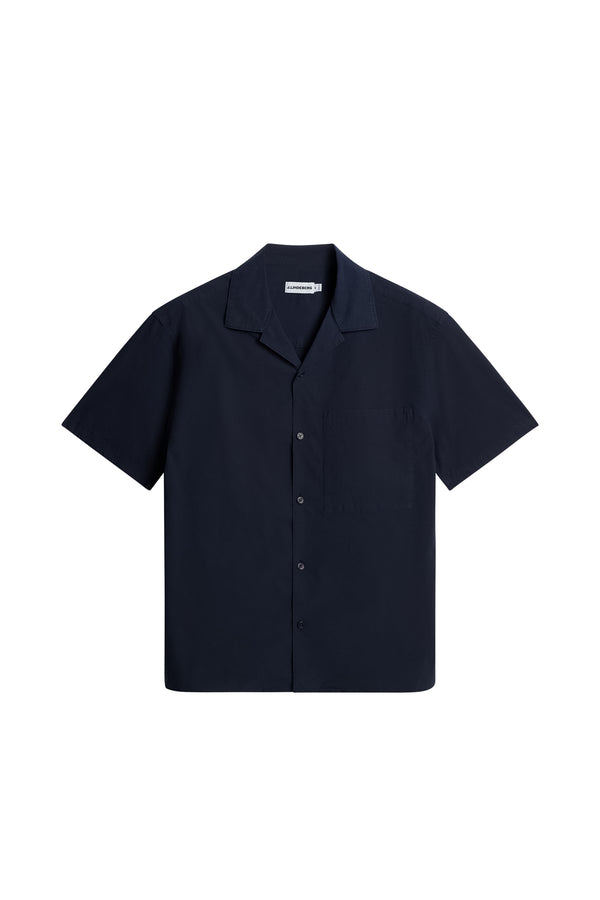 Ellis Cotton Resort Shirt / JL Navy