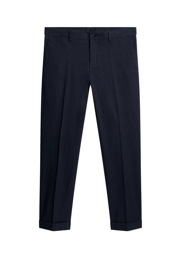 Grant Linen Stretch Pants / JL Navy
