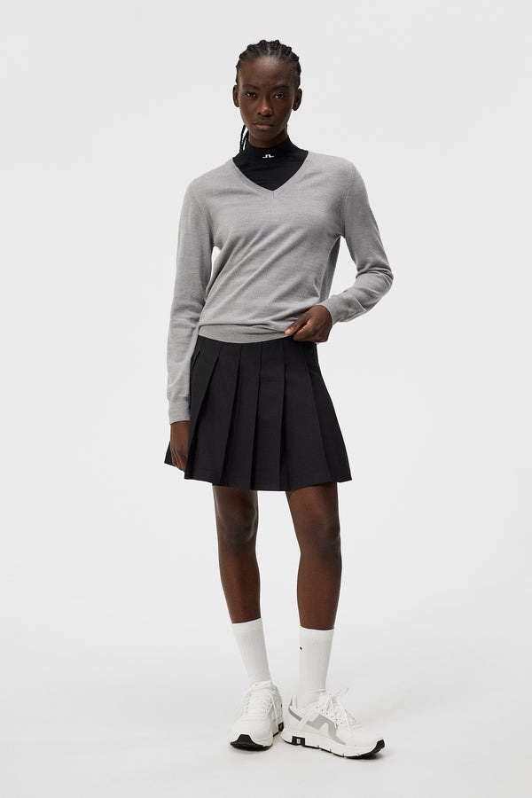 Amaya Knitted Sweater / Light Grey Melange