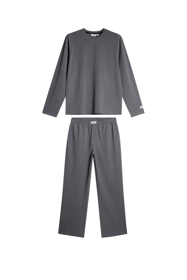 Pierce Pyjama Set / Dark Grey Melange