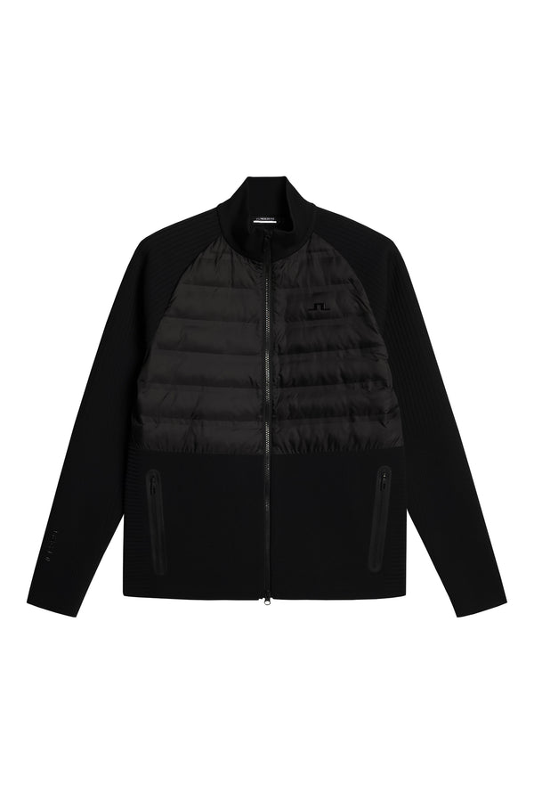 Aziel Tech Knit Zip Sweater / Black