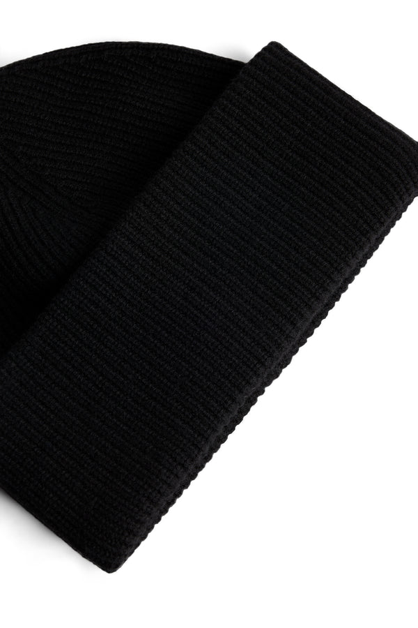 Monti Cashmere Blend Beanie / Black