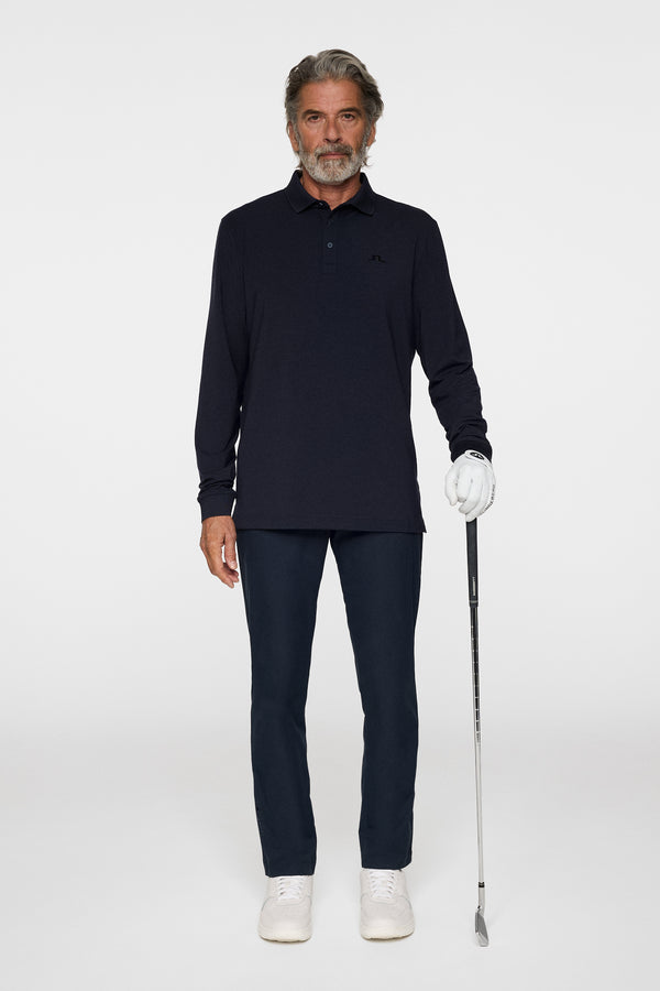 Florian LS Polo / Navy Melange