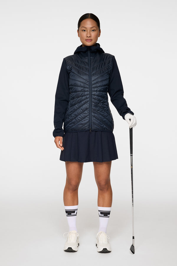 Madde Quilt Hybrid Hood / JL Navy