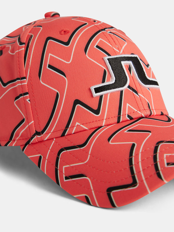 Adriel Printed Cap / Bridge Spray Coral