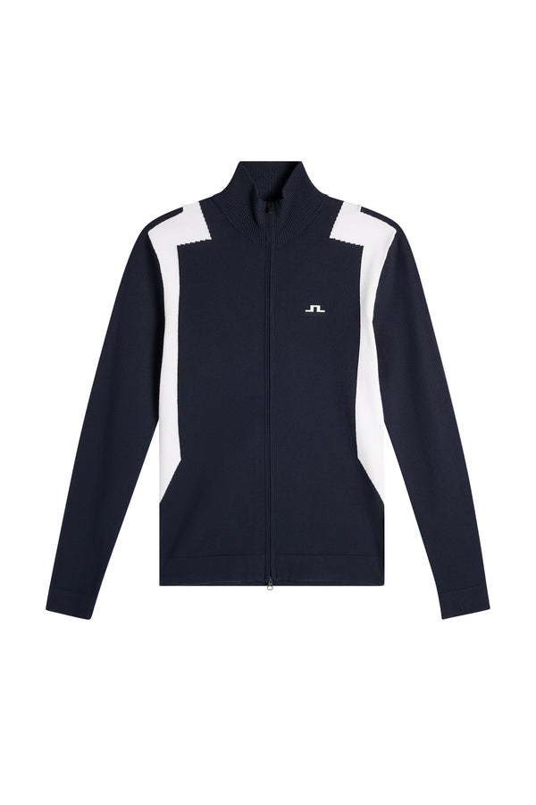 Bianca Knitted Zip Sweater / JL Navy