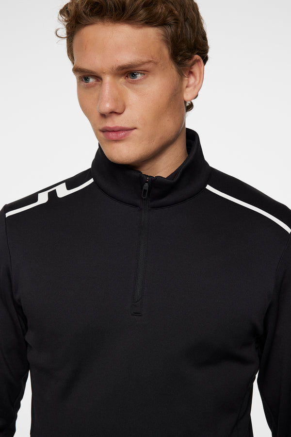 Vinnie Quarter Zip Mid Layer / Black