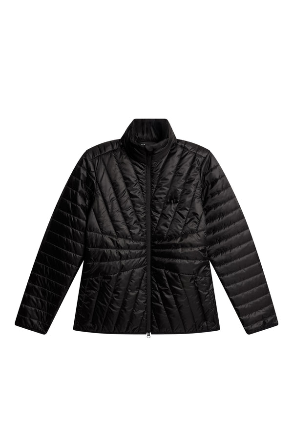 Marble Quilted Jacket / Black