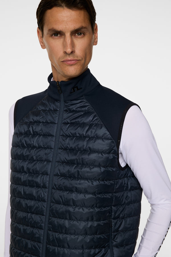 Hayden Quilt Hybrid Vest / JL Navy