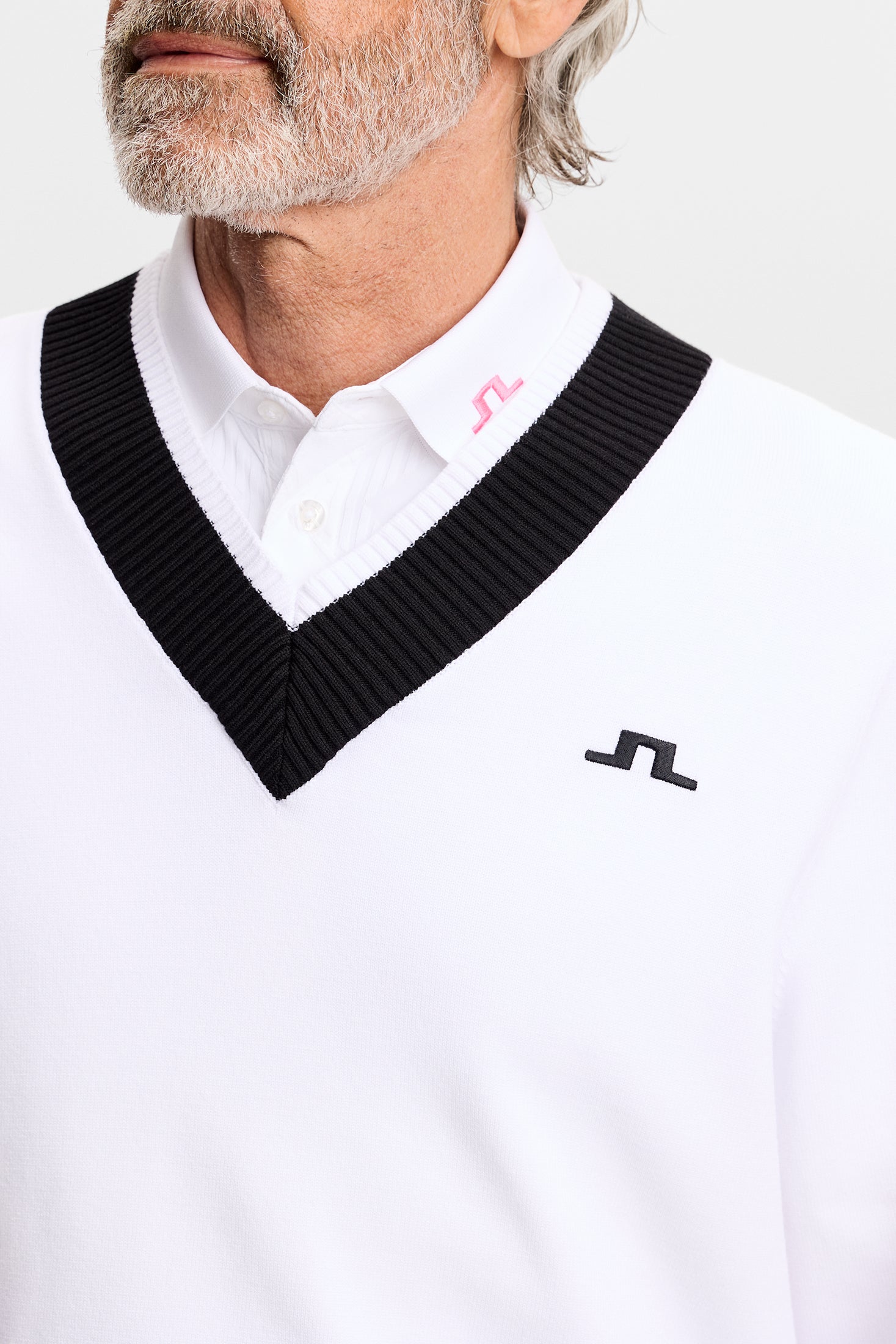30Y Nikolas Knit Sweater / White – J.Lindeberg EU