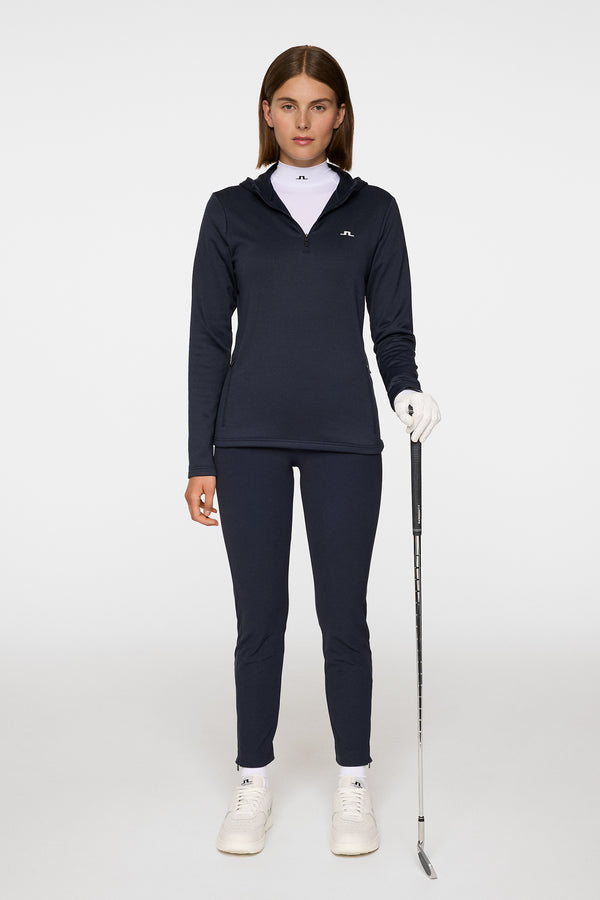 Aerialle Quarter Zip Hood / JL Navy